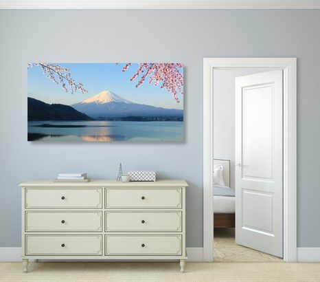 SLIKA POGLED Z JEZERA NA FUJI - SLIKE NARAVE IN POKRAJINE - SLIKE