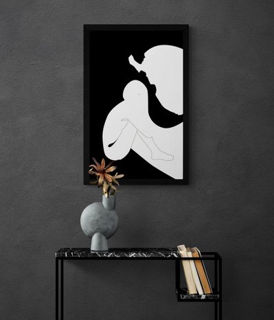 POSTER SCHWARZ-WEISSE ORIGINALITÄT DER FRAU - MOTIVE AUS UNSERER WERKSTATT - POSTER