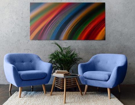 OBRAZ DETAIL FAREBNÉHO MATERIÁLU - ABSTRAKTNÉ OBRAZY - OBRAZY