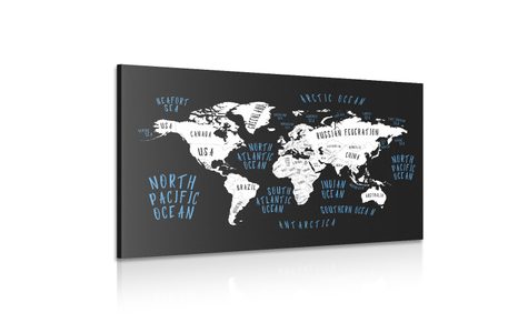 TABLOU HARTA LUMII ÎN DESIGN MODERN - TABLOURI CU HĂRȚI - TABLOURI