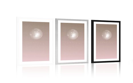 PLAKÁT S PASPARTOU MĚSÍC V JEMNÝCH TÓNECH - MOTIVY Z NAŠÍ DÍLNY - PLAKÁTY