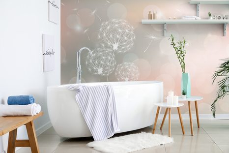 SAMOLEPÍCÍ TAPETA TŘPYTIVÁ PAMPELIŠKA - SAMOLEPÍCÍ TAPETY - TAPETY