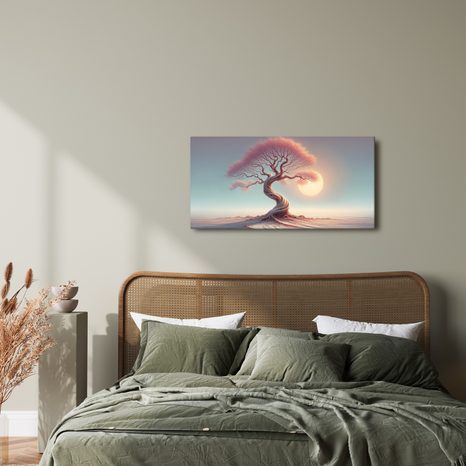 OBRAZ STROM ŽIVOTA V RŮŽOVÉM SVĚTLE - PICTURES - 🔥 TOTAL SALE 🔥