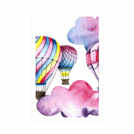 PLAKAT BALONČKI V VETRU - VOZILA - PLAKATI