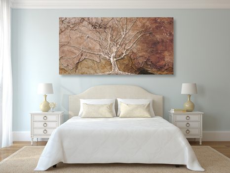 STAMPA SU TELA – CORONA DELL'ALBERO - QUADRI ALBERI DELLA VITA - STAMPE E QUADRI