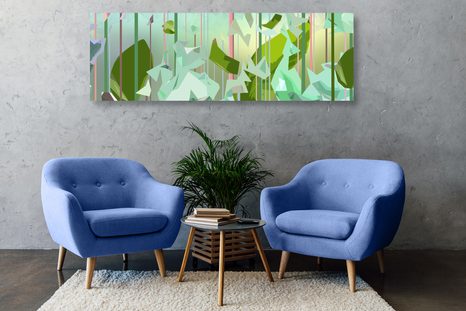 SLIKA ABSTRAKTNI LIST IZ RAJA - SLIKE DREVESA IN LISTI - SLIKE