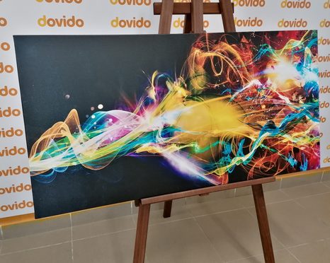 WANDBILD EXPLOSION DER FARBEN - ABSTRAKTE BILDER - BILDER