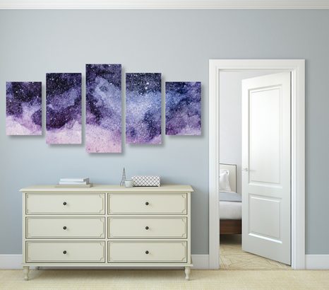 КАРТИНИ ОТ 5 ЧАСТИ – АБСТРАКЦИЯ НА НОЩНОТО НЕБЕ - АБСТРАКТНИ КАРТИНИ - КАРТИНИ