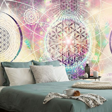 SAMOLEPIACA TAPETA MANDALA V ZAUJÍMAVOM PREVEDENÍ - TAPETY - 🔥 TOTÁLNY VÝPREDAJ 🔥