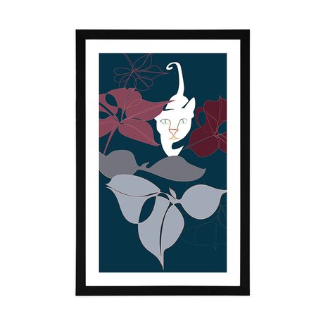 PLAGÁT S PASPARTOU DOBRODRUŽSTVO V DŽUNGLI - MOTÍVY Z NAŠEJ DIELNE - PLAGÁTY