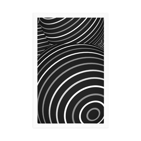 POSTER – SFERE IN BIANCO E NERO - NERO E BIANCO - POSTER