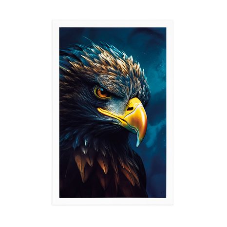 PLAKÁT MODRO-ZLATÝ OREL - PLAKÁTY - TOTÁLNÍ VÝPRODEJ 🔥
