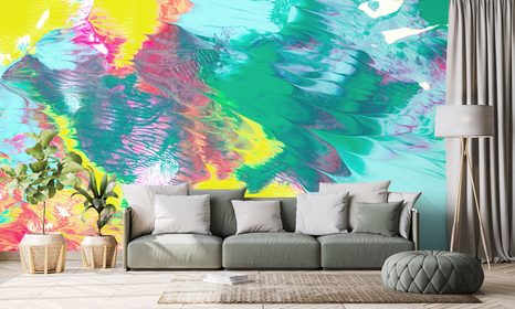 CARTA DA PARATI – ASTRAZIONE IN COLORI PASTELLO - CARTA DA PARATI ASTRATTI - CARTA DA PARATI