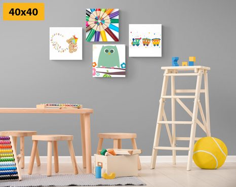 SET OBRAZŮ V HRAVÉM PROVEDENÍ - SESTAVY OBRAZŮ - OBRAZY