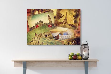 KÉP VILÁGVÁROSOK KÉPESLAPOKON - VÁROST ÁBRÁZOLÓ KÉPEK - KÉPEK