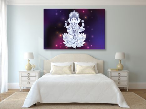OBRAZ BUDHISTICKÝ GANÉŠA - OBRAZY FENG SHUI - OBRAZY