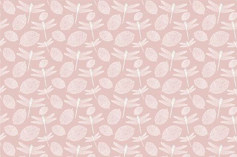 CARTA DA PARATI – LIBELLULE VOLANTI IN ROSA - CARTA DA PARATI ANIMALI - CARTA DA PARATI