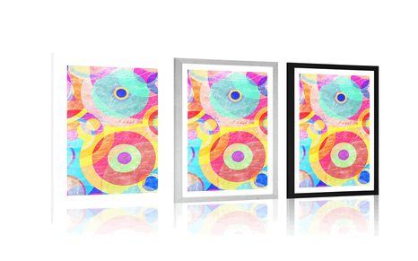 POSTER – CERCHI GRUNGE - POP ART - POSTER