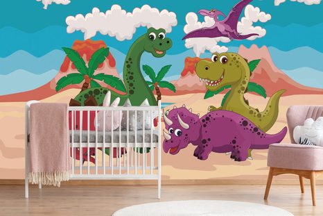 SAMOLEPÍCÍ TAPETA SVĚT DINOSAURŮ - SAMOLEPÍCÍ TAPETY - TAPETY