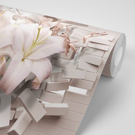 TAPETA LILIE V MODERNÍM PROVEDENÍ - VZOROVANÉ TAPETY - TAPETY