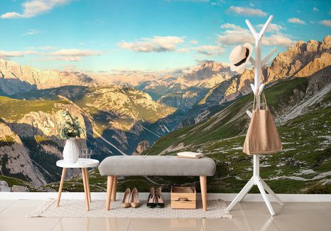 CARTA DA PARATI – VISTA SULLE MONTAGNE - CARTA DA PARATI NATURA - CARTA DA PARATI