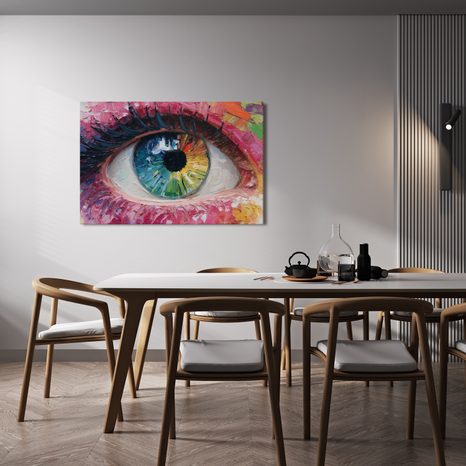 WANDBILD REGENBOGENAUGE ABSTRAKTION - ABSTRAKTE BILDER - BILDER