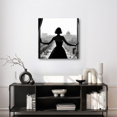 OBRAZ KOUZLO ČERNOBÍLÉ ELEGANCE - OBRAZY ŽENY - OBRAZY