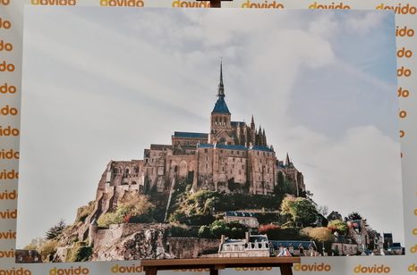 WANDBILD BURG MONT SAINT-MICHAEL - BILDER VON STÄDTEN - BILDER