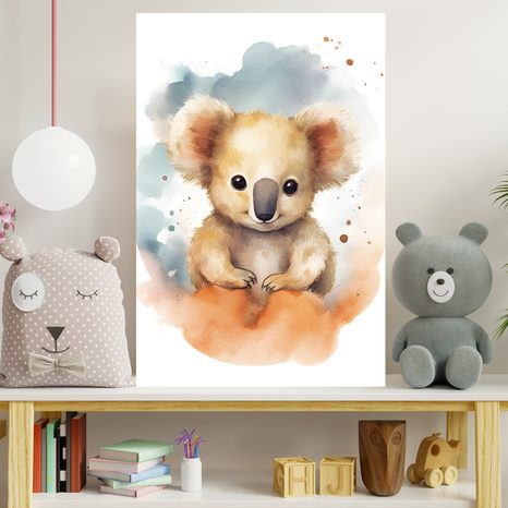 OBRAZ ZASNĚNÁ KOALA - ZASNĚNÁ ZVÍŘÁTKA - OBRAZY