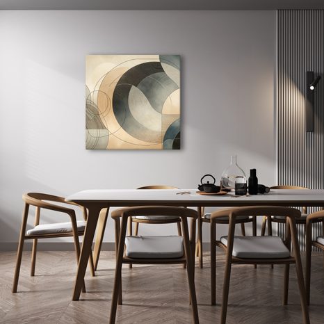 WANDBILD MINIMALISTISCHE GEOMETRIE - WANDBILDER ABSTRAKTE FORMEN - BILDER