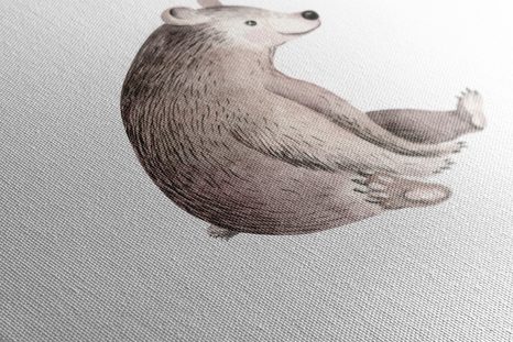 OBRAZ MEDVÍDEK V JEMNÝCH BARVÁCH - DĚTSKÉ OBRAZY - OBRAZY