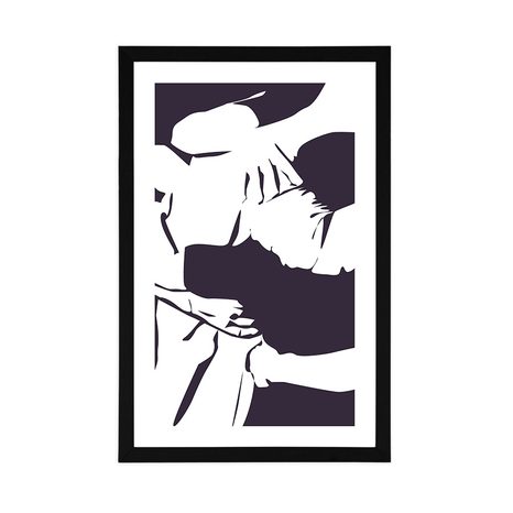 PLAKÁT S PASPARTOU TOUHA PO LÁSCE - MOTIVY Z NAŠÍ DÍLNY - PLAKÁTY