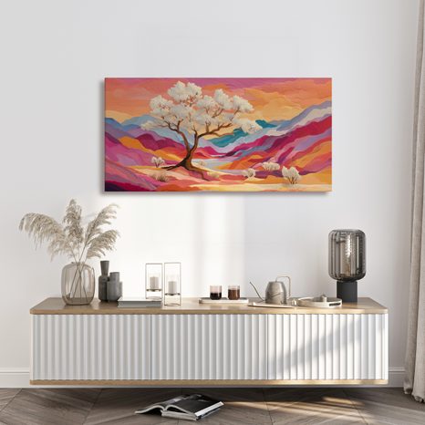 OBRAZ STROM ŽIVOTA V BAREVNÉ PŘÍRODĚ - OBRAZY STROMY ŽIVOTA - OBRAZY