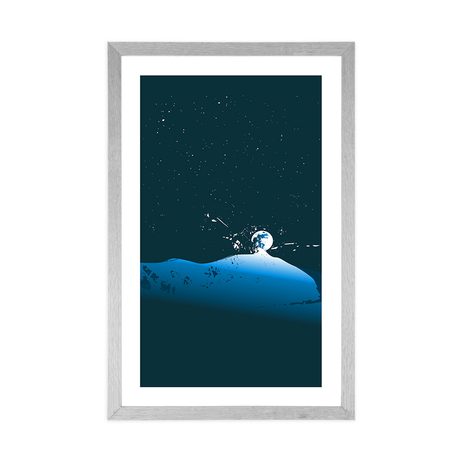 PLAKÁT S PASPARTOU KOUZELNÁ OBLOHA - MOTIVY Z NAŠÍ DÍLNY - PLAKÁTY