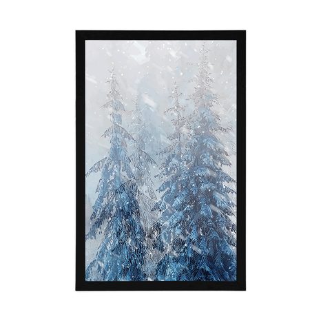 POSTER SNOWY LANDSCAPE - NATURE - POSTERS