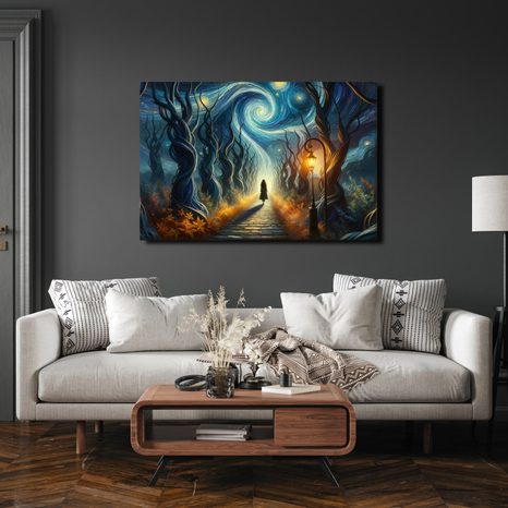 OBRAZ CESTA DO HVĚZDNÉ NOCI - OBRAZY PŘÍRODY A KRAJINY - OBRAZY