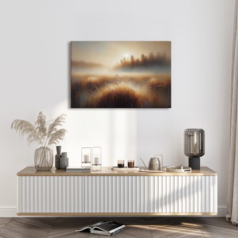 OBRAZ MLHAVÉ RÁNO - OBRAZY VÝCHOD A ZÁPAD SLUNCE - OBRAZY