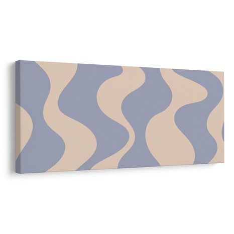 TABLEAU SUR TOILE – ONDULATIONS PASTEL AU STYLE MODERNE - IMAGES FORMES ABSTRAITES - TABLEAUX