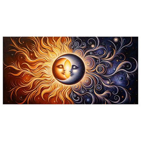 WANDBILD KOSMISCHE LIEBE - BILDER VON UNIVERSUM UND STERNEN - BILDER