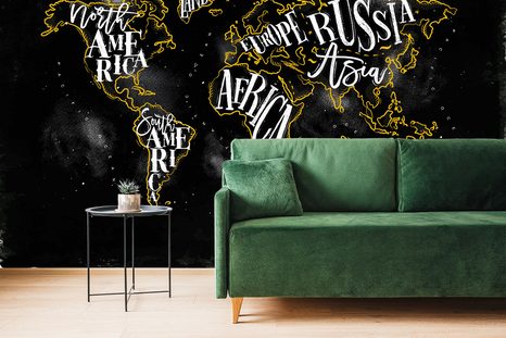 SAMOLEPÍCÍ TAPETA TRENDOVÁ MAPA SVĚTA - SAMOLEPÍCÍ TAPETY - TAPETY