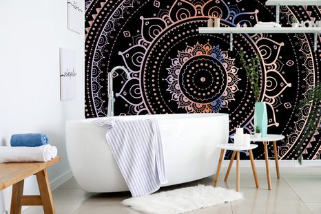 CARTA DA PARATI – MANDALA COLORATA - CARTA DA PARATI FENG SHUI - CARTA DA PARATI