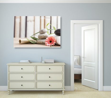 QUADRO SU TELA – NATURA MORTA BENESSERE MEDITATIVA - QUADRI FENG SHUI - STAMPE E QUADRI