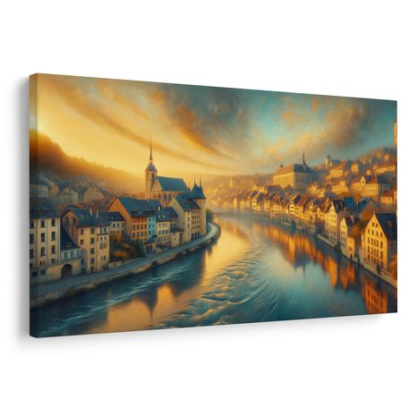 OBRAZ MĚSTO V RANNÍM SVITU - OBRAZY MĚSTA - OBRAZY