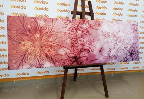 WANDBILD BLUMEN-MANDALA - BILDER MIT FENG SHUI-MOTIVEN - BILDER