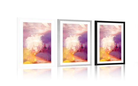 PLAKÁT S PASPARTOU KOUZELNÁ SMĚS BAREV - MOTIVY Z NAŠÍ DÍLNY - PLAKÁTY