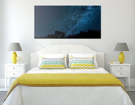 OBRAZ MLÉČNÁ DRÁHA MEZI HVĚZDAMI - OBRAZY VESMÍRU A HVĚZD - OBRAZY