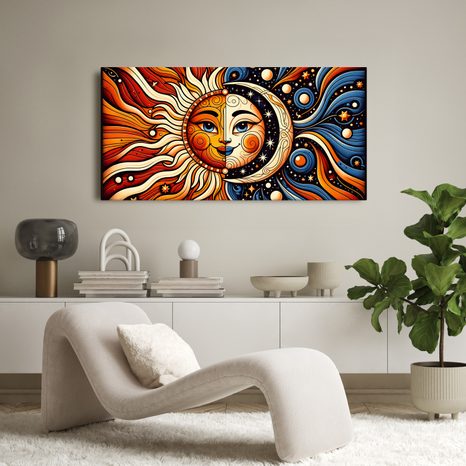 TABLOU CHIP SOLAR ȘI LUNAR - TABLOURI LUNĂ - TABLOURI