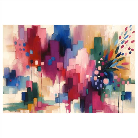 OBRAZ PESTROBAREVNÁ ABSTRAKCE - ABSTRAKTNÍ OBRAZY - OBRAZY