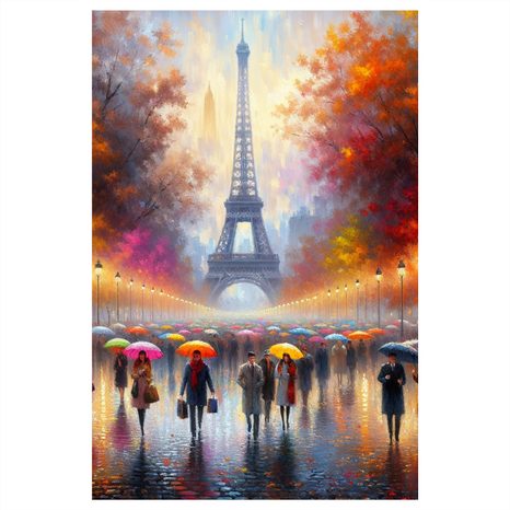 OBRAZ PAŘÍŽ V BARVÁCH PODZIMU - OBRAZY PAŘÍŽ - OBRAZY