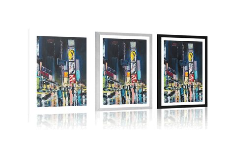 POSZTER PASZPORTUVAL SZÍNES NEW YORK - VÁROST ÁBRÁZOLÓ POSZTEREK - POSZTEREK